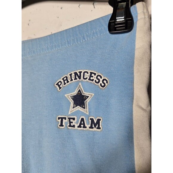 Total Girl Girls Light Blue Princess Team Side Stripe Bottoms Size 12 Y2K Retro - Picture 3 of 10